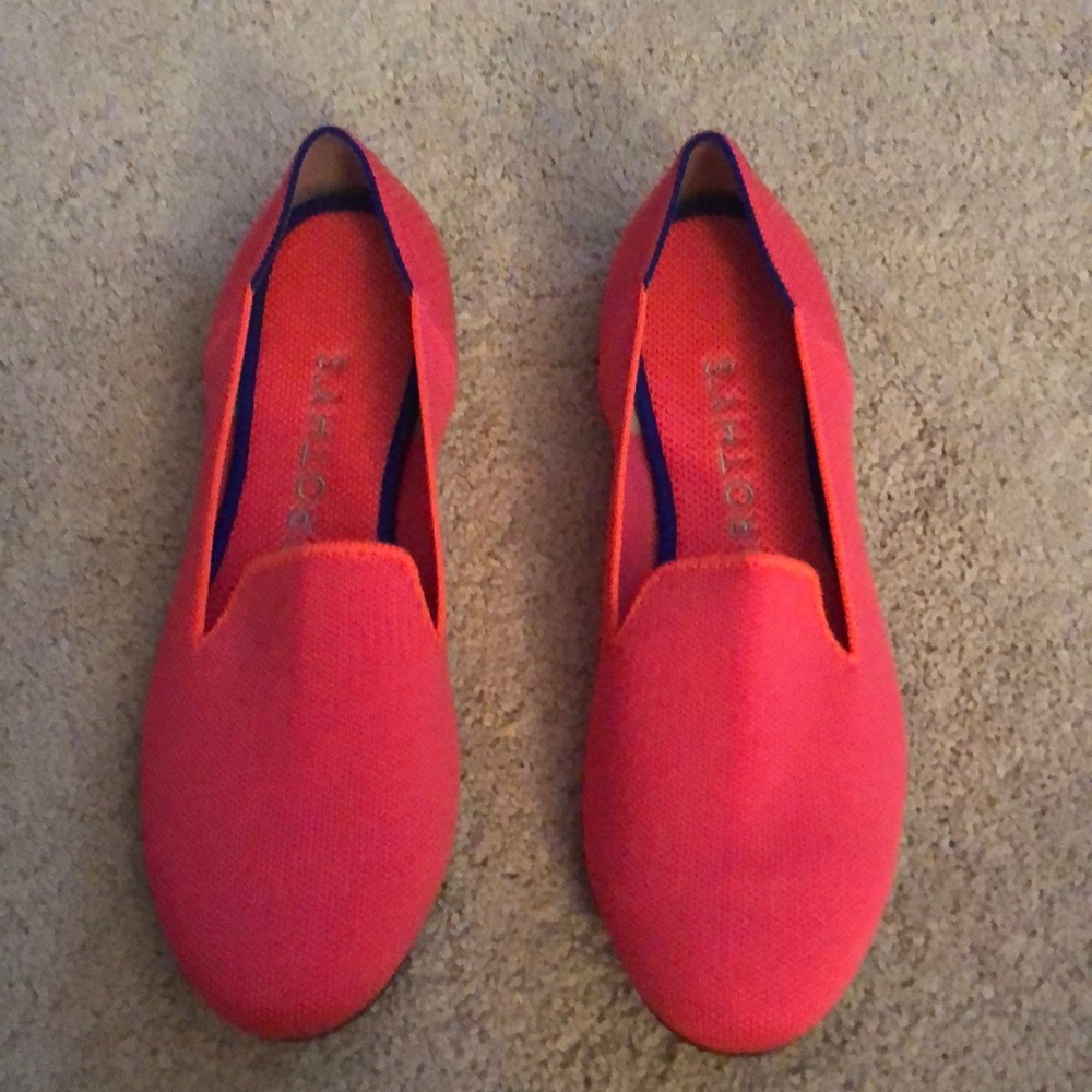 Rothy’s Hot Pink Flamingo loafers